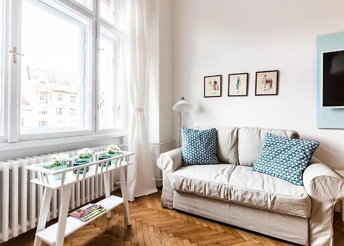 Golden Esthetic With Red Sofa Apartment